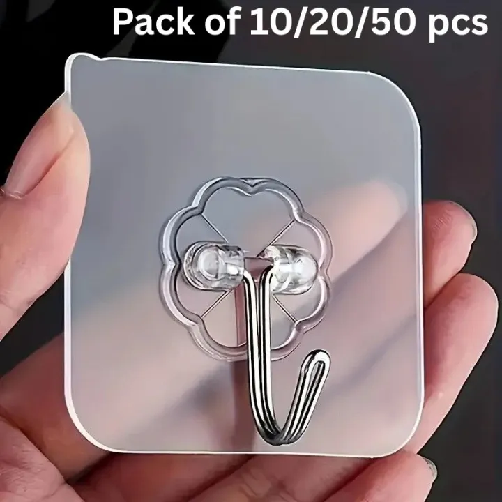 Adhesive%20Hooks,%20Pack%20of%2010%20/%2020%20/%2050%20Sticky%20Hooks,%20Transparent%20Reusable%20Removable%20Adhesive%20Hooks%20for%20Hanging,%20Wall%20Hooks%20for%20Hanging%20Can%20be%20Use%20for%20Kitchen%20Bathroom%20Shower%20Outdoor%20Home%20Improvement%20-%20Image%202