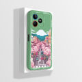 For Realme Note 50 Case RMX3834 Cute Panda Dinosaur Liquid Silicone TPU Soft Cover For OPPO Realme Note 50 Note50 Capas Fundas. 