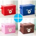 Higher Quality Cartoon Panda Printed Foldable Storage Bins Quilt Basket Kid Toys Organizer torage Boxes Cabinet Wardrobe Storage. 