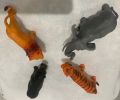 Pack of 4 pcs Wild Animal Jungle Zoo Toy Set - Large Size 12cm / 5 Inch. 