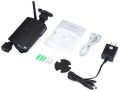 FLOUREON Wireless Outdoor IP Camera, 720P HD Waterproof ONVIF Security Surveillance Camera with Motion Detection, IR Night Vision, P2P Mobile View, Support iOS, Android and Windows PC (SP007-Black). 