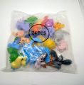 24pcs Mini Plastic toys for kids different animals and birds. 