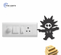 Pak Earth Store Cartoon Switch Board Wooden Wall Decorative I Wall Art Home Decor for Living Room, Bedroom Wall , Kitchen Wall , Classroom. 