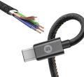 SPACE - Fabric Type-C Cable - Fast Charge + Data Sync - (CE-454). 