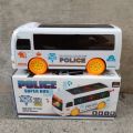 Police Bus Toy With 3D Lighting and Sound, Bus, Toys [BT]. 