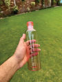 Echou Unique Glass Water Bottle Stylish Glass Bottle for Fitness Fridge Bottle. 