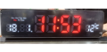 LED Clock Date Time and Temperature Sensor Elegant Design. 