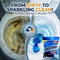 10 Pcs Toilet Cleaner Tablets Powerful WC Cleaning Fresh Fragrance Easy To Use. 