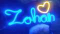 Any Customized NEON Sign Boaard - Neon Name Plate - 4 Letters Alphabets - Best for Photography & Studio, Home, Restaurants Lighting. 