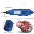 210 Pcs Mini Die Grinder Rotary Drill - Variable Speed - With Flexible Shaft Engraving Polishing Tool. 