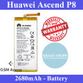 Huawei Ascend P8 Battery HB3447A9EBW Replacement Premium Quality 2680mAh For Huawei Ascend P8. 