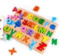 Wooden Alphabet ABC Board, Preschool Educational Montessori Toy Gift ABC Puzzle Board for Toddlers  Boys & Girls Educational Learning Letter. 