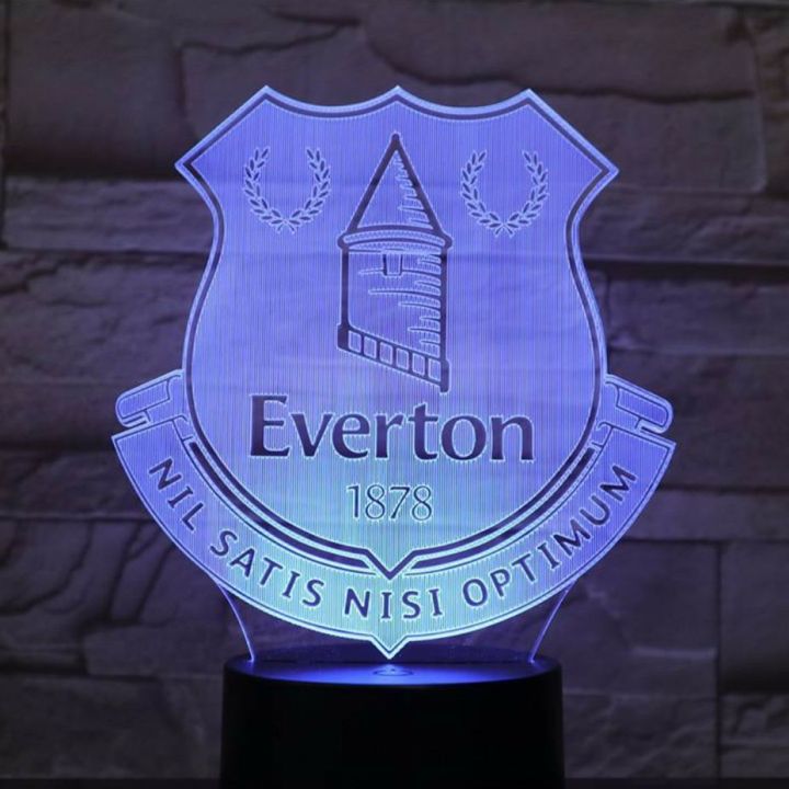 【AiBaby Store】（NEW）Liverpool Chelsea Manchester Arsenal 3D Night Light FA Club Bedside Table Lamp Bedroom Gift for Boys