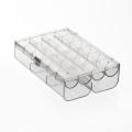 24 Grid Transparent Acrylic Jewelry Box organizer. 