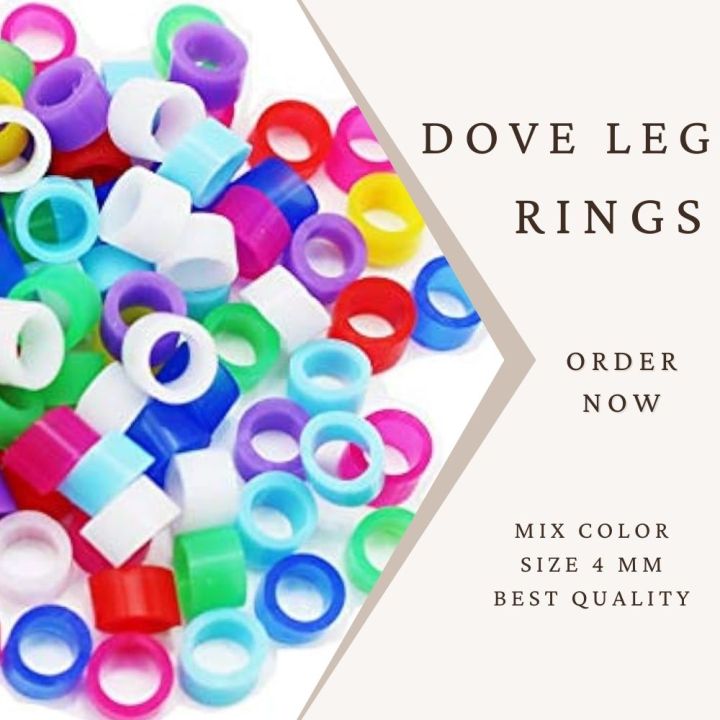 10 Pcs Diamond Dove Rings Accessories Rings Set - Improve Your Aviary Style | Inspired by Nature, Great Quality - Outshine the Competition with Our Beautiful Dove Birds Rings Collection
