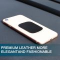 【ETOP】DAMILE YCP-PU 2Pcs Universal Metal Leather Plate For Car Phone Holder Iron Sheet Disk Sticker Mount  Stand. 