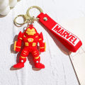 Disney Marvel Avengers PVC Keychains Cute Cartoon Superhero Pendant Keyholder Thanos Iron Man Spiderman Keyrings Jewelry Gifts. 