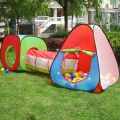 3 in 1 Children's, Kids Pop Up Play Tent and Tunnel Set -Foldable Pop up Kids Toddler Play Tent for Boys, Girls, Indoor Outdoor Use with Tunnel and Ball Pit. 