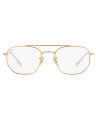 Ray-Ban Irregular Metal Polished Gold Frame Clear/Blue Photochromic Lenses-RB3707-001/GG-54. 