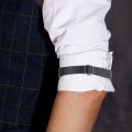 Quasar Alloy Armband Adjustable Faux Leather Arm Cuffs Bands for Party Wedding Clothing Accessories Unisex Armband with Elastic Shirt Sleeve Holder 1.5cm Width Solid Color Stylish Comfortable Solid Color. 