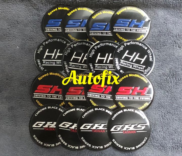 Car wheel center cap STICKERS Racing Series 2.2 Inches Various Colors ...