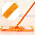 Microfiber Wet and Dry Flat Cleaning Mop with Telescopic Long Handle ( Multicolour , Medium ). 