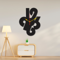 Wooden Wall Clock Stylish Design Home Decoration Wall Hanging Clock. New Acrylic DIY Wooden Wall Clocks For Gifts, 3D Wall Clock For Bedroom, Acrylic Wall Clock, 3D Wooden Wall Clock Stylish Design, 3D DIY Wall Clock. 