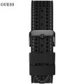 Guess Fleet Black Dial Black Rubber Strap Chronograph Watch For Men-W0971G1. 