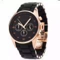 watch for men and boys watches for men in black silver color matt rubber chain new design 2023. 