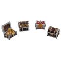 4Pcs Treasure Chest Box Antique Creative Fish Tank Aquarium Decoration Landscape Pirate Gold Coins Ornaments Resin Craft. 