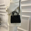 Fashion Small Women Bags Shoulder Bag Ladies Hit Color Stitching Bag Messenger Bag PU Mini Square Bag Purse. 