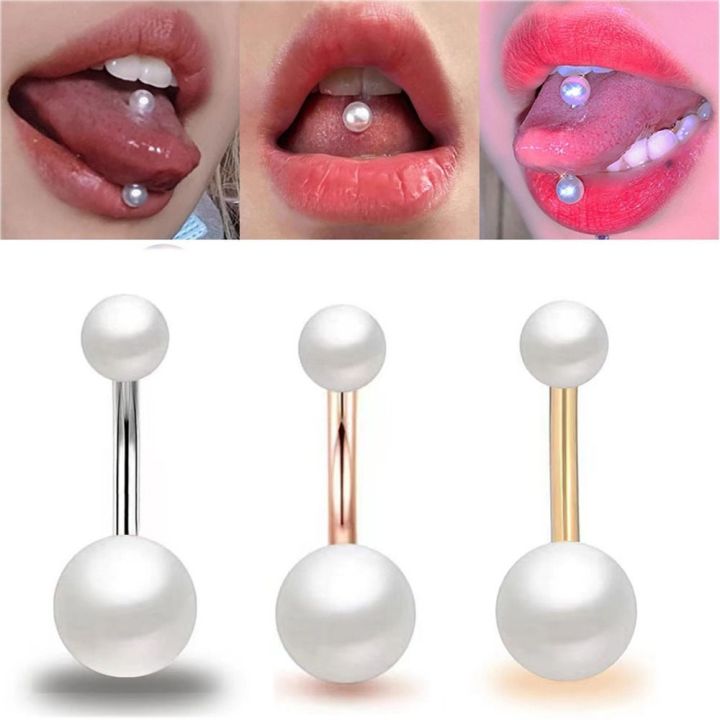 Multifunction Simple Gifts Women Tongue Ring Party Bar Body Piercing Jewelry Geometric Belly Piercing Belly Button Ring Navel Ring