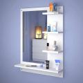 Wooden Dressing table / wall Mounted Dressing With Mirror And Shelves / Wood Dressing Table For Bedroom Space Saving Dresser. 
