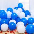 40 White and Blue Balloons For Birthday - Anniversary Balloons Decoration Blue White Balloons For Baby Shower Decoration. 
