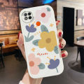 BILI for Redmi 9C / Redmi 10A Cover Yellow Flower Lens Protection Soft PU Leather Phone Cases. 