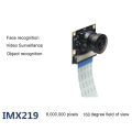8MP Camera Module IMX219 for Nano 160 Degree FOV 3280 x 2464 Camera with 15 cm Flexible Flat Cable. 