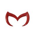 2 Pcs Evil M Logo Emblem Badge Decal for Mazda Car Rear Trunk Decal Sticker Nameplate Decor Red & Gold. 