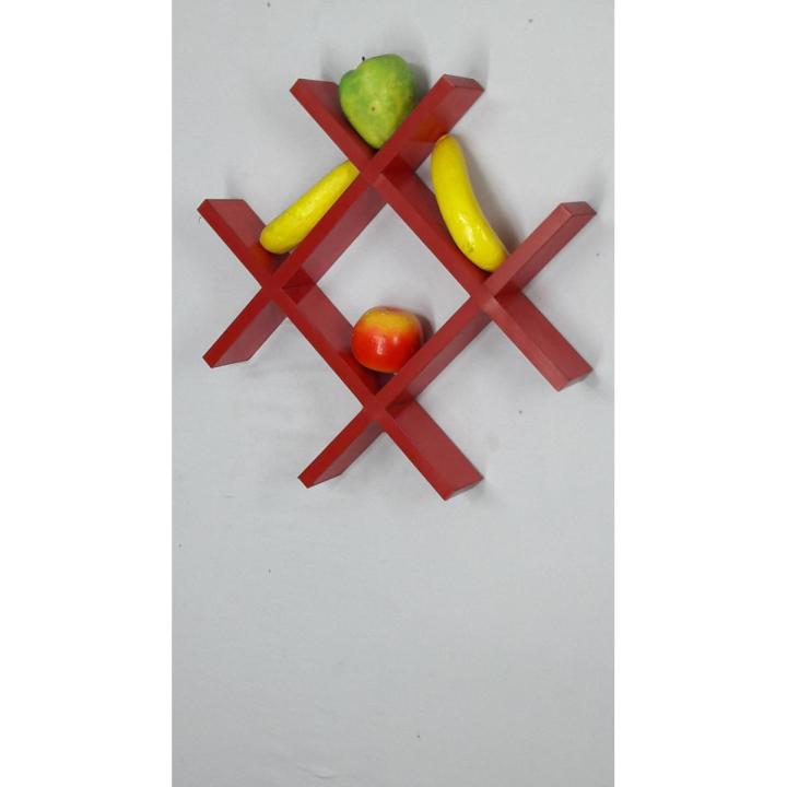 TIKTAK WALL HANGING SHELF RED Daraz.pk