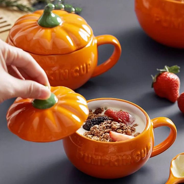 300ml/500ml/850ml%20Halloween%20Pumpkin%20Shaped%20Ceramic%20Cup%20Spoon%20Kawaii%20Soup%20Mug%20With%20Lid%20Oatmeal%20Cup%20Creative%20Water%20Cup%20-%20Image%204