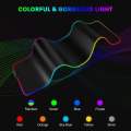 Axotic RGB Gaming Extended Mousepad - XL Gaming Mousepad   With 14 Lighting Modes Braided USB Cable - 800mm x 300mm x 4mm. 