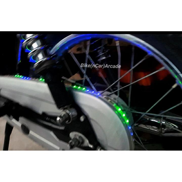 Chain Cover LED Light For Motorcycle RGB Color Changing Flash Running Mode DC 12v Waterproof