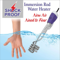Water Heating Rod 1200W Shock Proof / Steel Boiling Immersion Rod / Electric Multi-function Portable Water Heater Home Kitchen Washroom Use. 