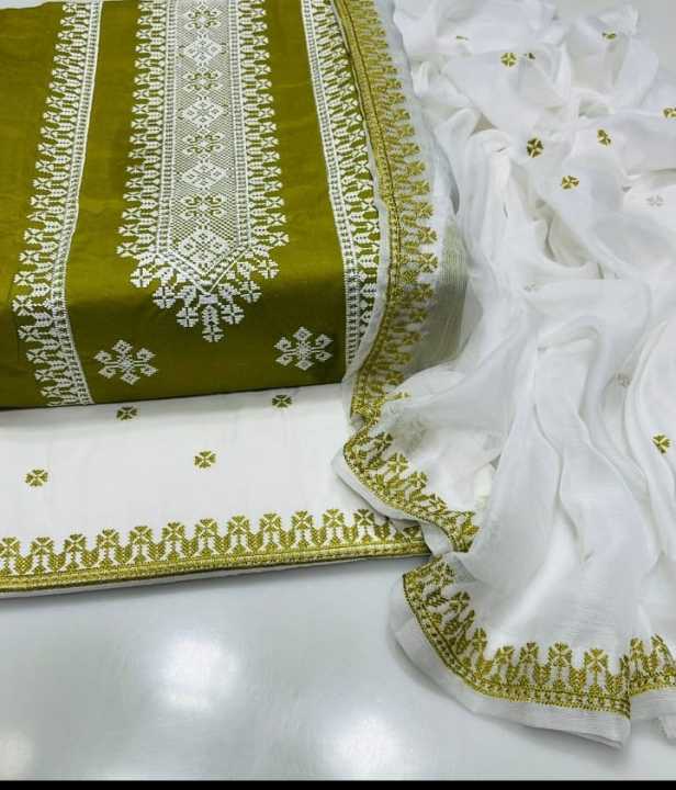 Lown%20Cotton%20Looking%20Nice%203%20piece%20Dress%20special%20for%20girl%20and%20women%20-%20Image%203