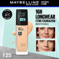 Maybelline New York - NY Fit Me Matte + Poreless Liquid Foundation SPF 22 125 Nude Beige 30ml For Normal to Oily Skin. 