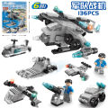 Lele Brothers Compatible Lego Bricks Police Military Children Educational Building Blocks Floor Stalls Toy Gifts Wholesale. 