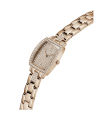 Guess Womens Brilliant Rose Gold Tone Stainless Steel Case Rose Gold Glitz Dial With Crystals Rose Gold Tone Stainless Steel Bracelet Watch-GW0611L3. 