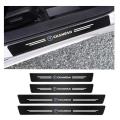4Pc Door Sill Skuff Plate Sticker With Changan Logo Suitable For Alsvin And Oshan X7 Door Sill Protect Cover. 