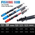 MeterMall 1/1.5m Portable Mini Fishing Rods Lightweight Telescopic Long-casting Fishing Pole For Carp Bass Trout. 