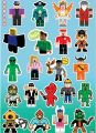 Ultimate Roblox Avatar Sticker Cool Characters & Noobs Blocky Gamer World Decals Zombies Aliens & Piggy Characters Funny Roblox Friends & Monsters Sticker Pack Of 22  Kids Gaming Party Favors Sticker 2inchx2inch each size Boys & Girls Avatars Cool sticker. 