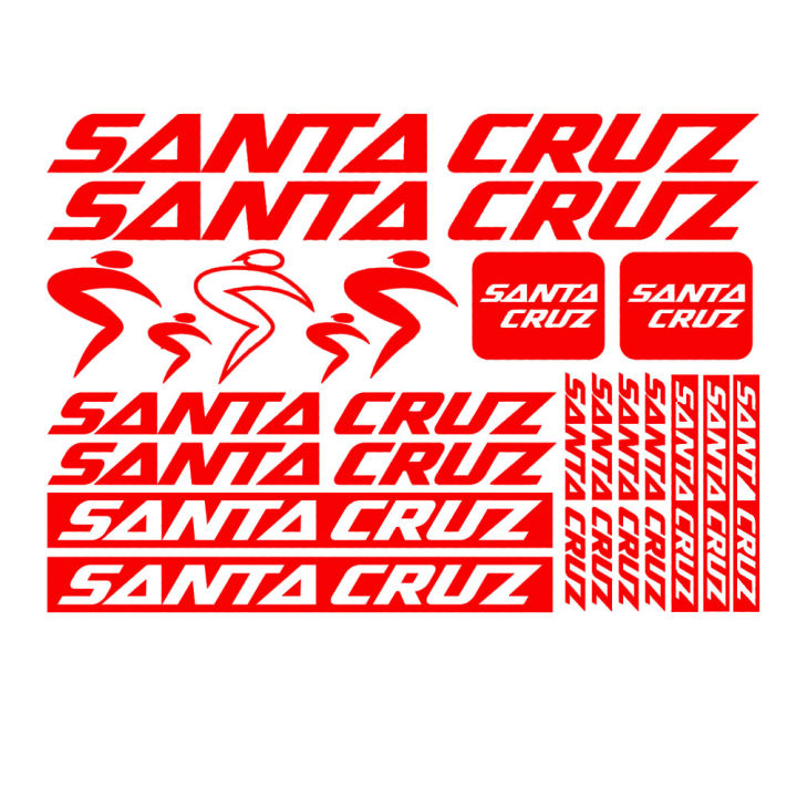 Car Sticker Compatible for Santa Cruz Vinyl Decal Kit for Bicycle Bike Bicycle Mtb Mount Bike Decoration Decal ,30cm